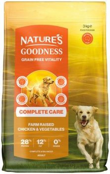Natures+Goodness+Complete+Care+Grain+Free+Dry+Dog+Food+3kg+Selected+Varieties