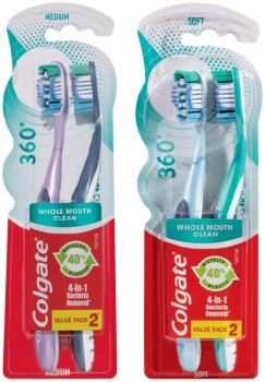 Colgate+360%26deg%3B+Toothbrush+2+Pack+Selected+Varieties