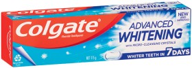 Colgate+Advanced+Whitening+or+MaxFresh+Toothpaste+115g+Selected+Varieties