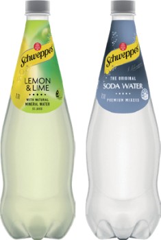 Schweppes+Mixers%2C+Natural+Mineral+Water+or+Soft+Drink+1.1+Litre+Selected+Varieties