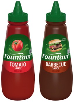 Fountain+Tomato+or+Barbecue+Sauce+500mL+Selected+Varieties