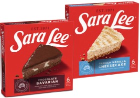 Sara+Lee+Cheesecake+360%E2%80%91410g%2C+Chocolate+Bavarian+375g+or+Danish+400g+Selected+Varieties