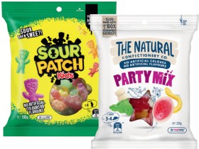 The+Natural+Confectionery+Co.+130%E2%80%91230g%2C+Sour+Patch+Kids+Bag+190g+or+Pascall+Lollies+150%E2%80%91300g+Selected+Varieties