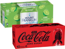 Coca%E2%80%91Cola%2C+Sprite%2C+Fanta+or+Mount+Franklin+Lightly+Sparkling+Water+10x375mL+Selected+Varieties