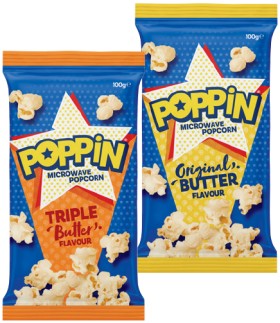 Poppin+Microwave+Popcorn+85%E2%80%91100g+Selected+Varieties