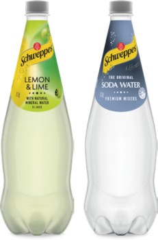 Schweppes+Natural+Mineral+Water%2C+Mixers+or+Soft+Drink+1.1+Litre+Selected+Varieties