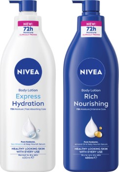 Nivea+Rich+Nourishing+or+Express+Hydration+Body+Lotion+400mL