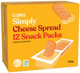 Coles+Cheese+Spread+Snack+Packs+300g