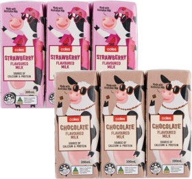 Coles+Flavoured+Milk+6x200mL