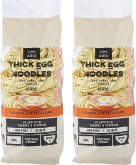 Coles+Asia+Thick+Egg+Noodles+340g