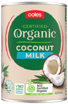 Coles+Organic+Coconut+Milk+400g
