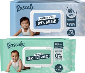 Rascals+Premium+Baby+Wipes+72+Pack-80+Pack