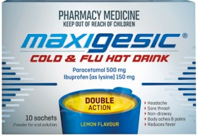 Maxigesic-Cold-Flu-Hot-Drink-10-Sachets on sale