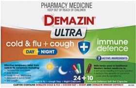 Demazin+Ultra+Cold+%26amp%3B+Flu+%2B+Cough+%2B+Immune+Defence+34+Capsules