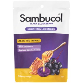 Sambucol+Soothing+Throat+Lozenges+Pk+16%7E