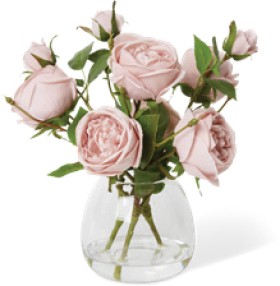 Elme-Living-Rose-Austin-Spray-Alma-Vase-Dusty-Pink on sale