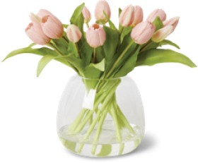 Elme-Living-Tulip-Bunch-Pink-Alma-Vase-28cm on sale