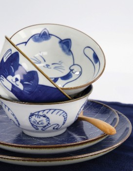 Kawaii+Cat+Neko+Assorted+Dinnerware