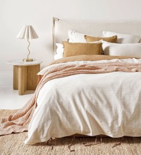 Aura+Home+Chambray+Mini+Stripe+Quilt+Cover