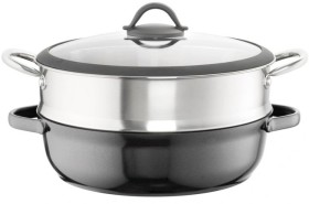 The+Cooks+Collective+Ceramic+Non-Stick+Saut%26eacute%3B+Pan+%26amp%3B+Steamer+with+Lid+28cm