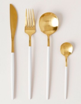 Vue+Remy+16pc+Cutlery+Set+-+White
