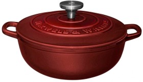 Maxwell+%26amp%3B+Williams+Cast+Iron+Round+Casserole+24cm+-+Merlot
