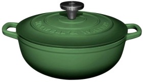Maxwell+%26amp%3B+Williams+Cast+Iron+Round+Casserole+24cm+-++English+Racing+Green