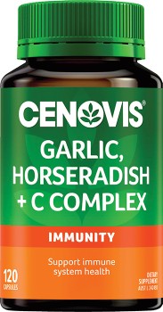 Cenovis+Garlic%2C+Horseradish+%2B+C+Complex+120+Capsules%2A