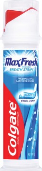 Colgate+Max+Fresh+with+Mint+Breath+Strips+Toothpaste+Pump+130g