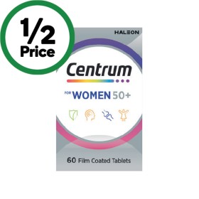 Centrum+Women+50%2B+Daily+Multivitamin+Tablets+Pk+60%7E
