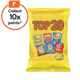 Top+20+Variety+Chips+Multipack+Lunch+Box+Snacks+375g+Pk+20