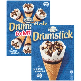 Peters+Drumstick+Ice+Cream+475-490ml+Pk+4-6+%26ndash%3B+Excludes+Plant+Based+%26ndash%3B+From+the+Freezer