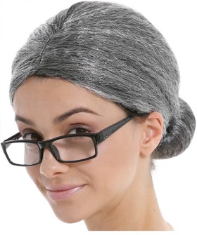 Wig-Grandma-Grey-Ea on sale