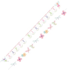 NEW-Fairy-Forest-Ribbon-Banner-17m-Pk-2 on sale