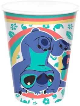 NEW+Lilo+%26amp%3B+Stitch+Cup+266ml+Pk+8