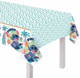 NEW+Lilo+%26amp%3B+Stitch+Paper+Tablecover+1.37m+x+2.74m+Ea