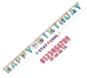 NEW+Lilo+%26amp%3B+Stitch+Jumbo+Banner+1.82m+Ea