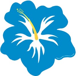 Cutout+Hibiscus+Blue+Ea