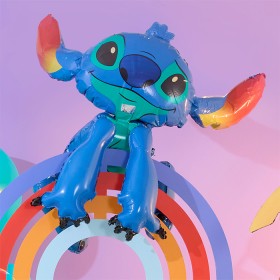NEW-Balloon-Foil-Airwalker-Stitch-86cm-x-96cm-Ea on sale