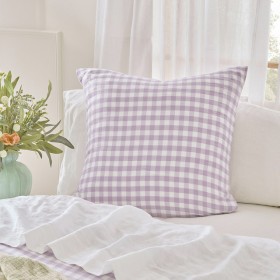 Maisie-Check-Lilac-European-Pillowcase-by-Habitat on sale