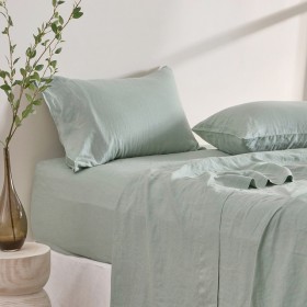 Washed-Linen-Fitted-Sheet-by-MUSE on sale