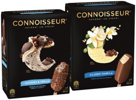 Connoisseur+Gourmet+Ice+Cream+4+Pack+or+Mini+6+Pack+Selected+Varieties