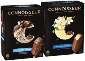 Connoisseur+Gourmet+Ice+Cream+4+Pack+or+Mini+6+Pack+Selected+Varieties
