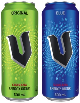V+500mL+or+V+Riise+330mL+Energy+Drink+Selected+Varieties