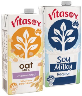 Vitasoy+Unsweetened+or+Milky+Long+Life+UHT+Milk+1+Litre+Selected+Varieties