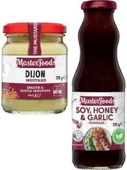 MasterFoods+Marinade+375g%2C+Mustard+170%E2%80%91175g+or+Horseradish+Cream+175g+Selected+Varieties