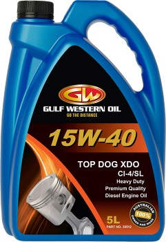 Gulf+Western+Top+Dog+XDO+15W-40+5L