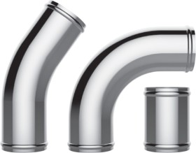 SAAS+Intercooler+Pipe+Polished+Alloy%2C+Black+%26amp%3B+Stainless+Steel
