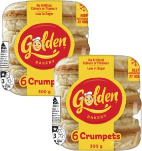 Golden+Crumpet+Rounds+6+Pack+300g