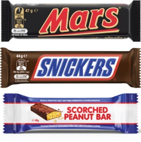Mars+Chocolate+Bar+30g-56g+or+Cooks+Scorched+Peanut+Bar+45g